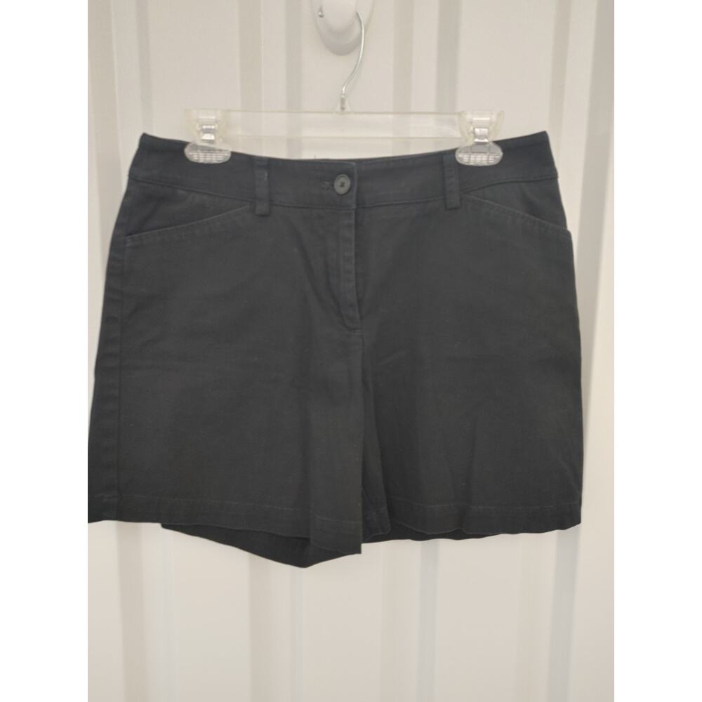Jones New York Sport Chino Shorts Sz 8 Black